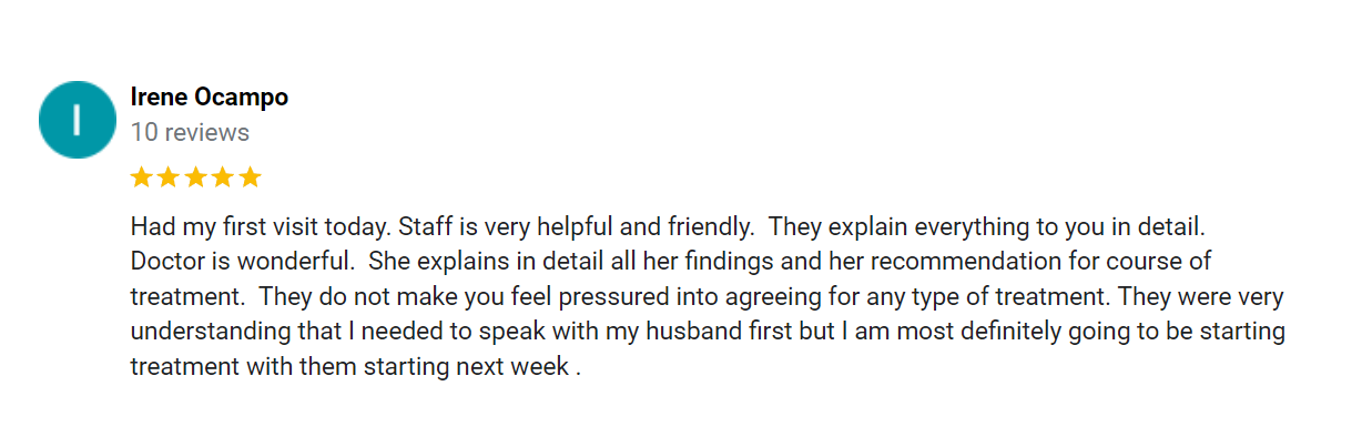 Chiropractic Santa Clarita CA Irene Testimonial