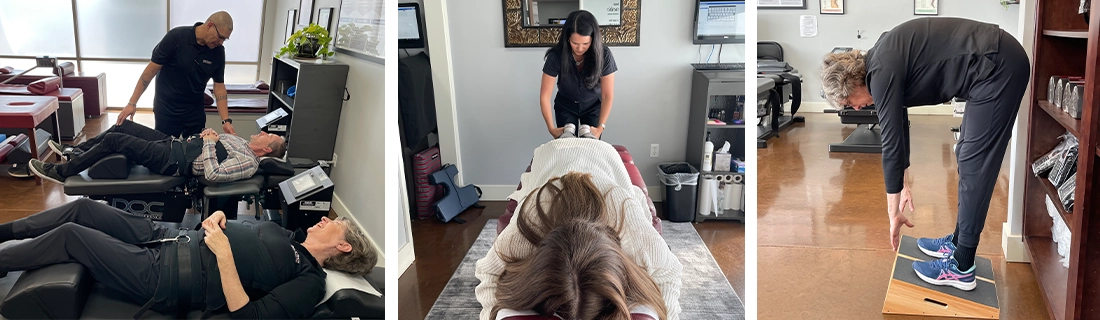 Chiropractor Santa Clarita CA Carolyn Griffin And Staff Assisting Patients Around The Office